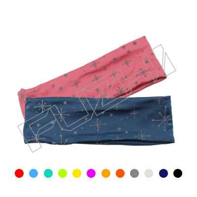 Reflective printing headband