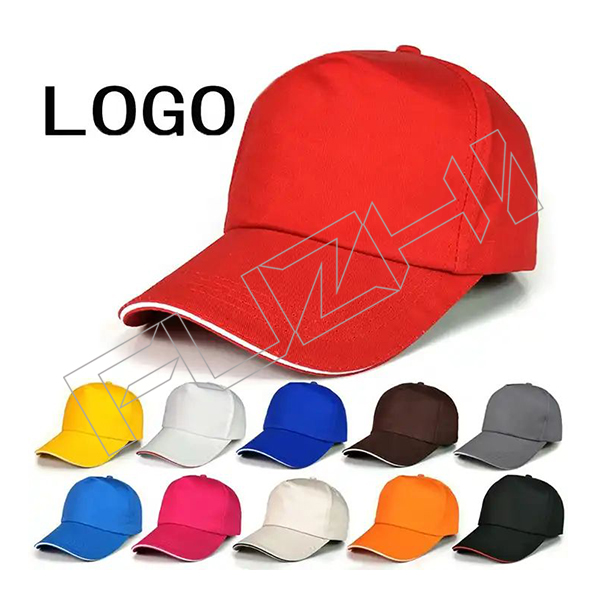 Baseball cap custom logo embroidery pure cotton sandwich advertising cap volunteers casual  sandwich peak baseball cap