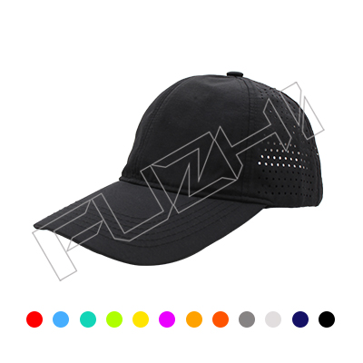 6 panel laser holes baseball cap