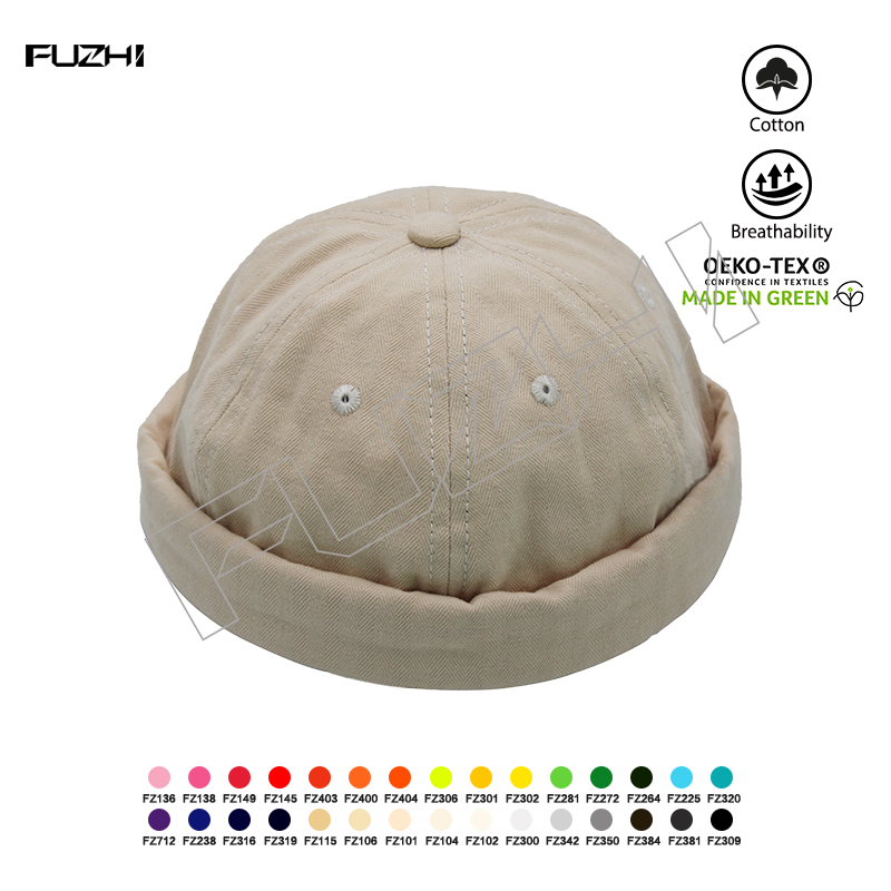 FGDL-1004 Fashion casual dairy life cotton bowler hat skull cap