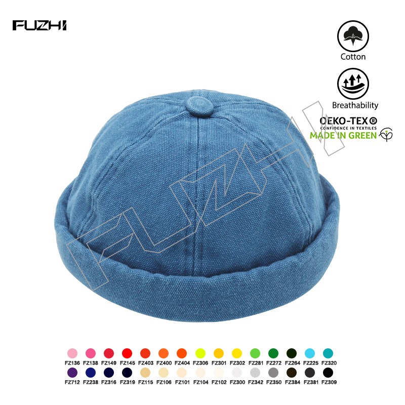 FGDL-1006 Fashion Street trend Casual dairy life oxford fabric melon skin hat bowler hat skull cap
