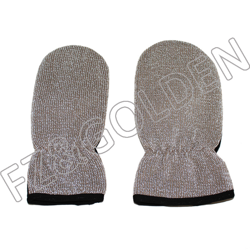 Custom Logo Warm Ribbed Knit Jacquard Stretchy Cuff Winter (9)