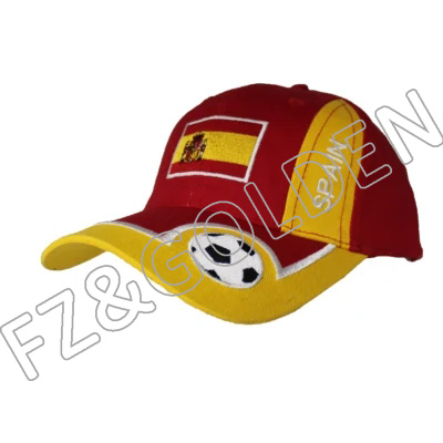 High-Quality Flat Peak Cap Manufacturers – 
 6 Panel Mans Baseball Football Basic Cotton Caps Hat  – FUZHI