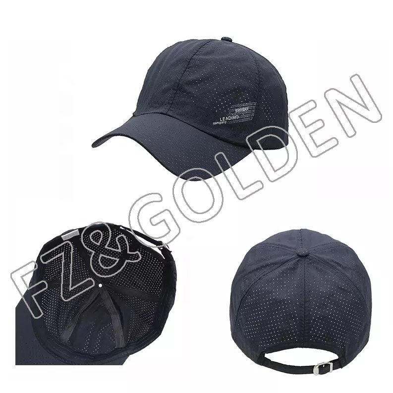 100% polyester flex quick dry unisex dry fit sport caps hats