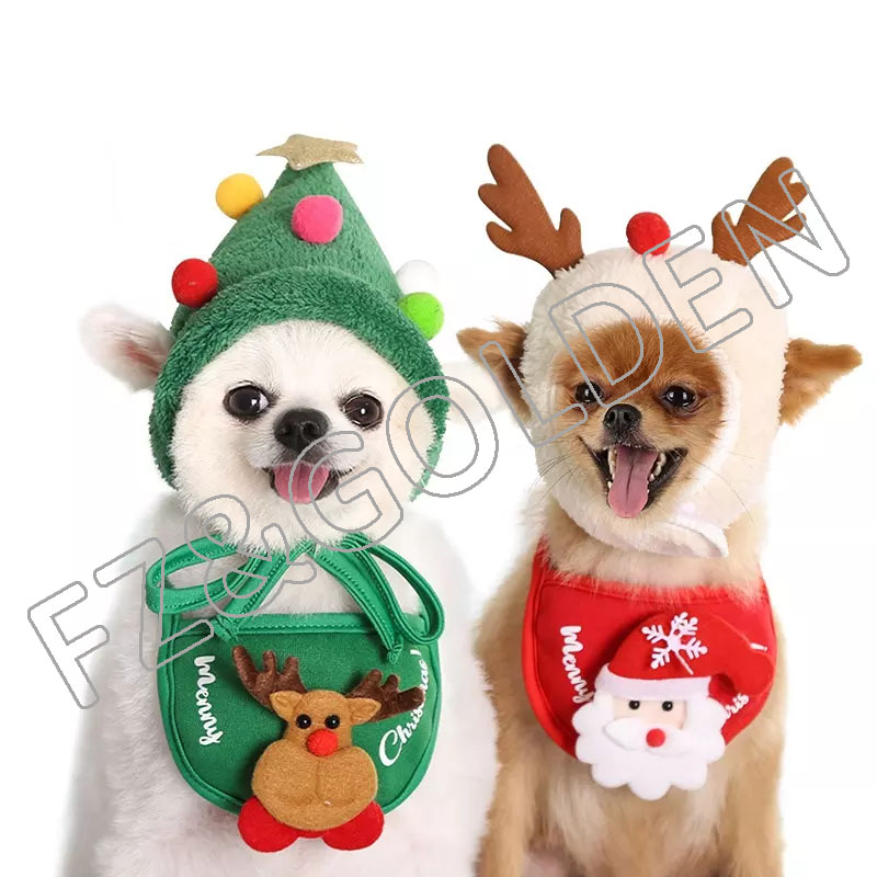 dog cat pet knitted funny festival christmas santa hat for pet