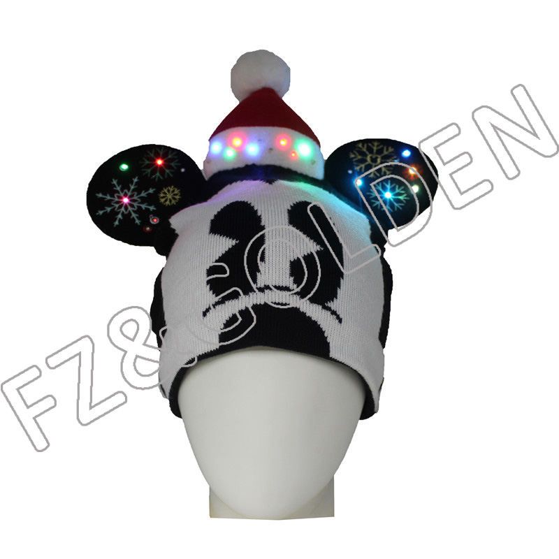 Christmas product Mickey Mouse LED Christmas Hat   – FUZHI