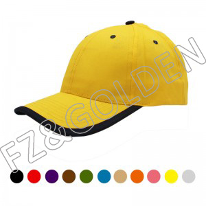 Discount Racing Cap Factory – 
 6 panel 100% Cotton Twill Baseball Cap   – FUZHI