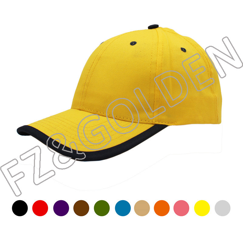 China Running Cap – 
 6 panel 100% Cotton Twill Baseball Cap   – FUZHI