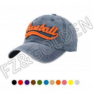 High-Quality Kids Cap Manufacturer – 
 Towel Embroidery Water Washed Cap Dad Cap   – FUZHI