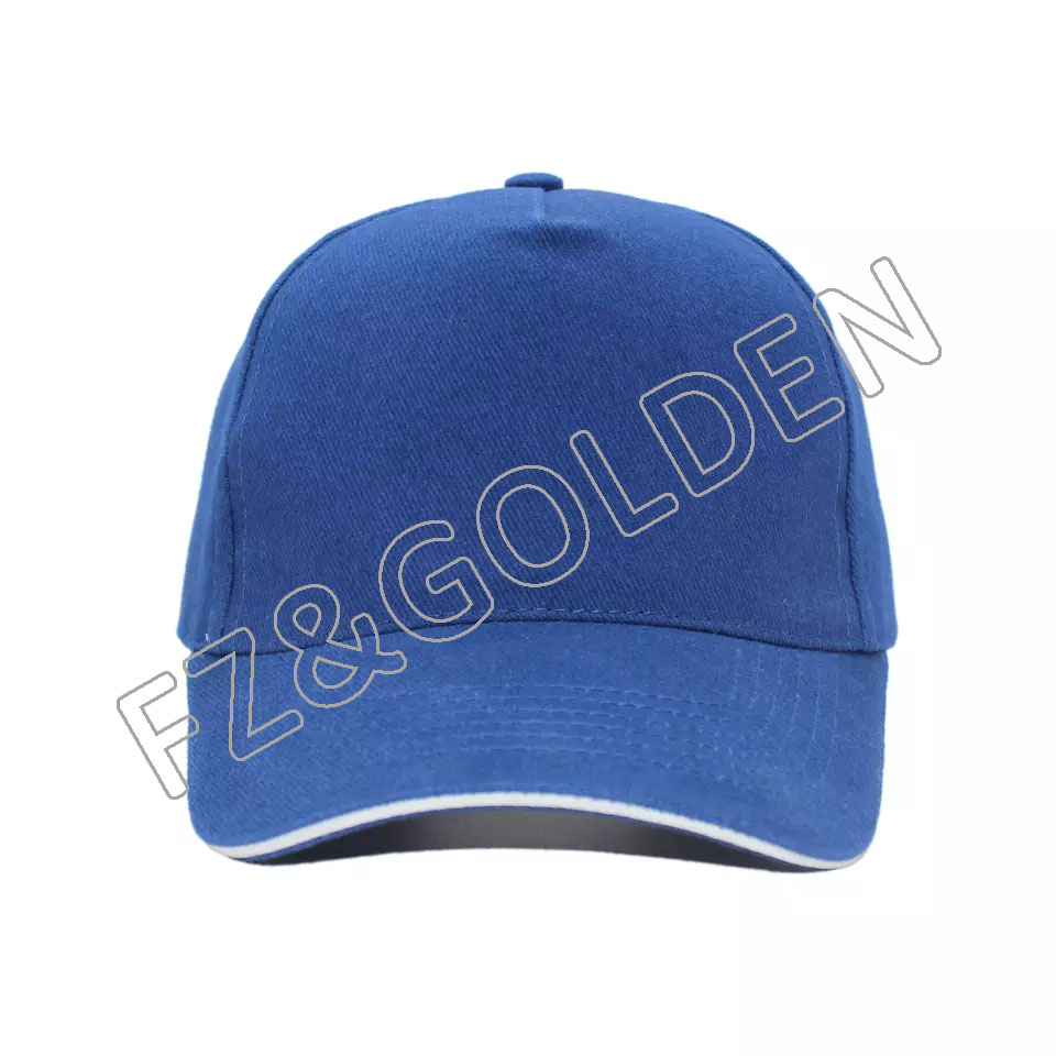 Wholesale and customized logo hats baseball cap brands logo Baseball Cap Blue