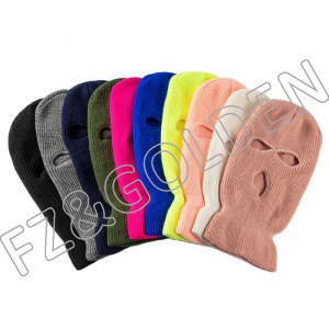 Fashion Beanie Factory – 
 3 Hole Winter Ski Mask Knitted Balaclava Hat   – FUZHI