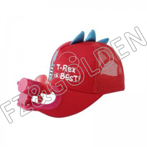 China Custom Baseball Cap Factory – 
 Fan Animal Kids Trucker Mesh Nets Caps   – FUZHI