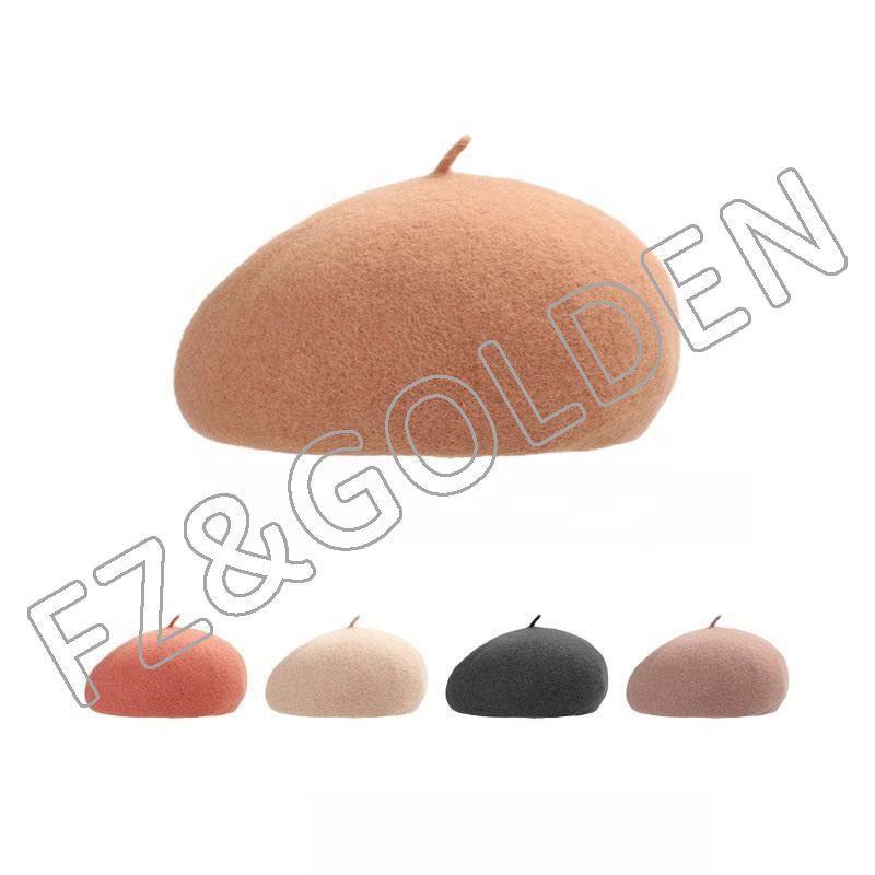 New Arrival Wool Warm Knit French Paris Beret Hat for Women