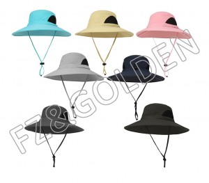 OEM/ODM Sun Hat Manufacturers – 
 Summer UV Protection Breathable Sun Fisherman Cap with Custom Logo  – FUZHI