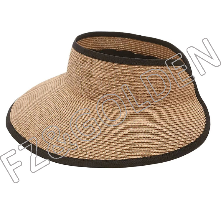 UPF50+ Wide Brim Women Straw Beach Roll-up Foldable UV Protection Sun Visor Hat