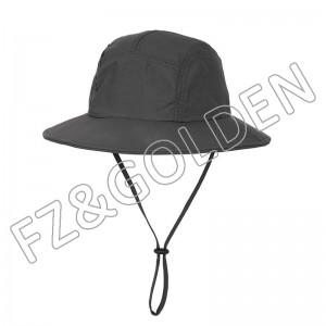 Discount Men Beanie Hat Suppliers – 
 Outdoor fast dry custom logo fisherman hunting bucket hat with strings  – FUZHI