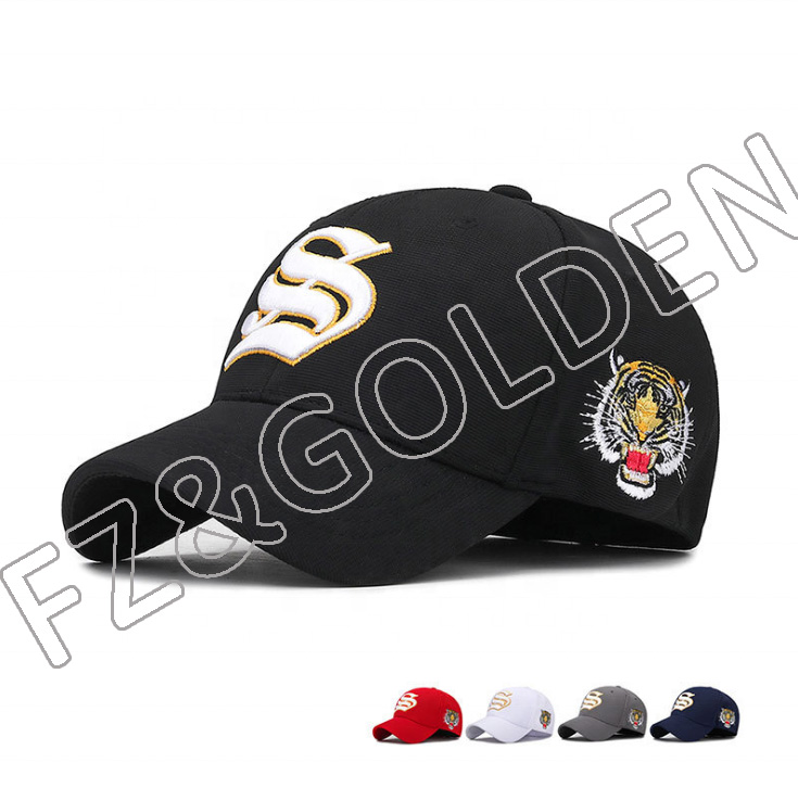 Autumn Winter Leisure 3D Embroidery 6 Panel Baseball Cap