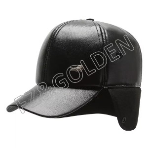 New arrival winter warm mens leatherhats cap2