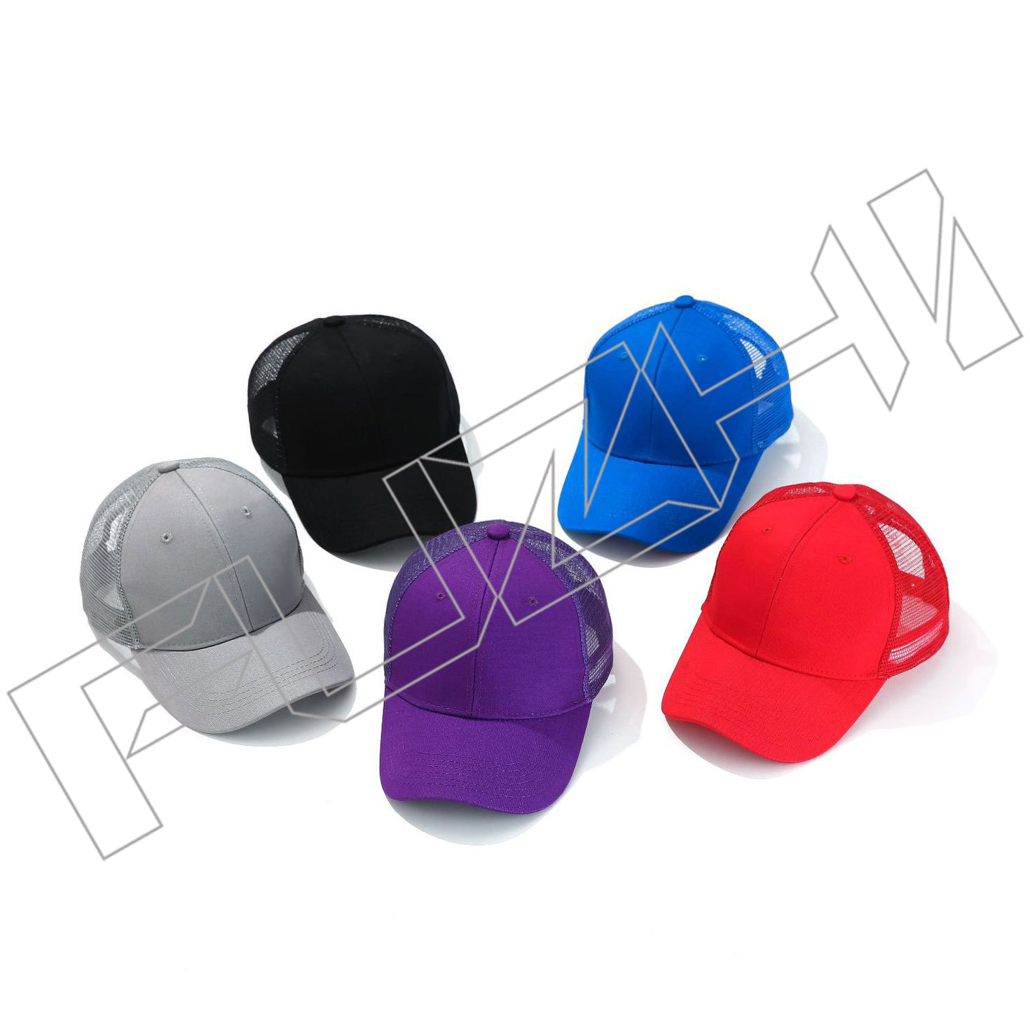 6 panel trucker cap