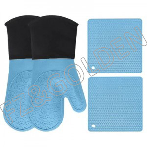 China Kitchen Gloves Factory – 
 Silicone Kitchen Oven Mitts and Pot Holder   – FUZHI