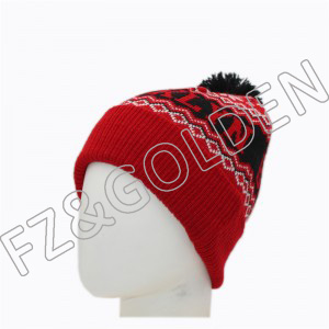 Wholesale Knitted Winter Hats Manufacturer – 
 Warm Knitted Hat With Pom  – FUZHI