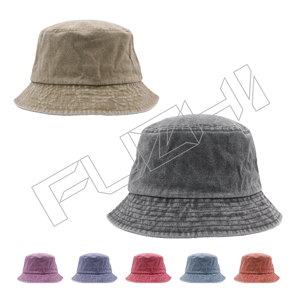 Washable cotton bucket hat