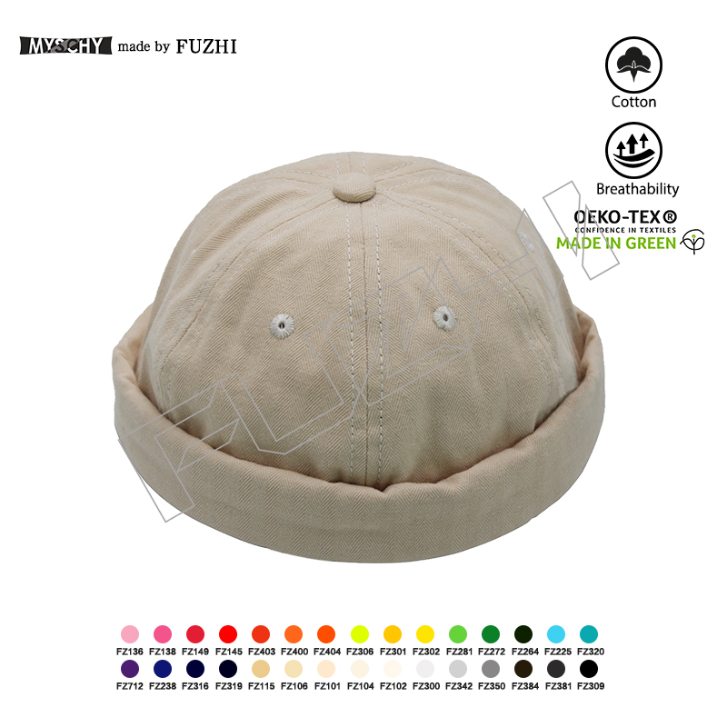 FGDL-1004 Fashion casual dairy life cotton bowler hat skull cap