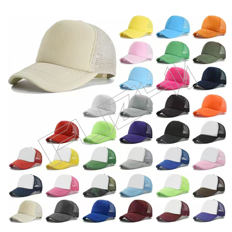 Customize 5 panel mesh color trucker cap