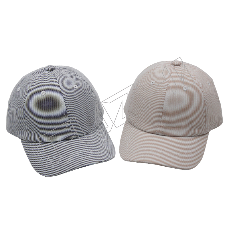 New 6 panel colored cotton kids striped baseball cap outdoor sports cap