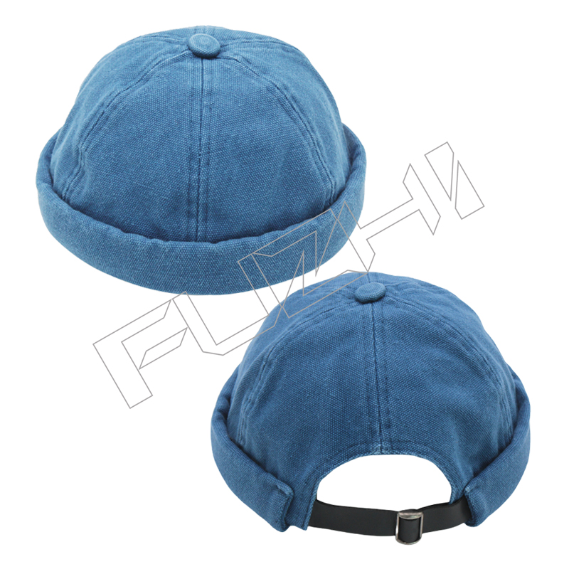 Fashion Street trend Casual dairy life oxford fabric melon skin hat bowler hat skull cap