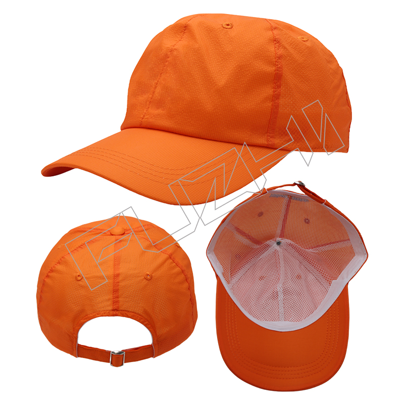 6 panel sport cap outdoor recreational baseball cap quick drying super light sport cap