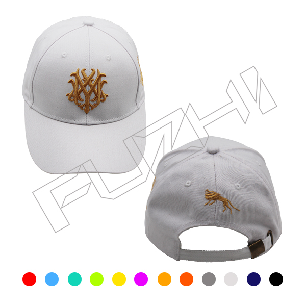 6 panel 3D embroidered baseball cap with customize logo