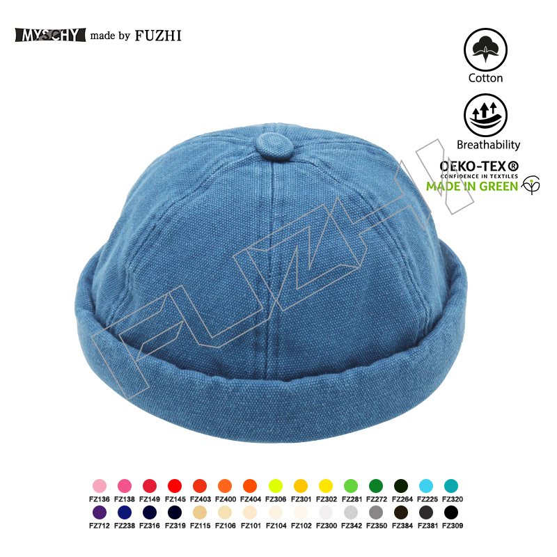 FGDL-1006 Fashion Street trend Casual dairy life oxford fabric melon skin hat bowler hat skull cap