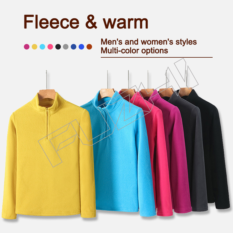 FGJA-1000 Autumn and winter pullover men and women fleece sweatershirt sports leisure fleece  sweatershirt jacket polar inner bladder warm