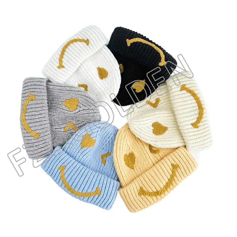 2023 wholesale high quality fashion hats winter acrylics embroidery Logo custom beanie hats for men women