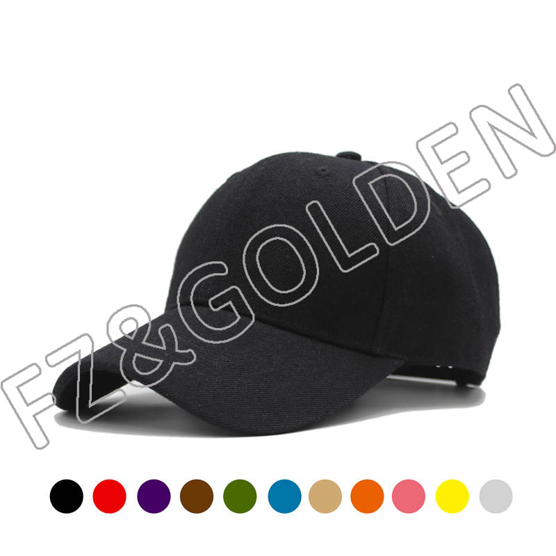 Discount Army Cap Manufacturers – 
 Customized 6 panel 100% Cotton Twill Baseball Cap   – FUZHI