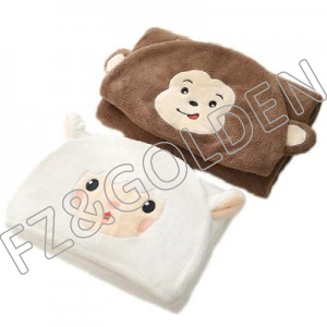 Cheapest Knitted Blanket Suppliers – 
 Sleeping Wearable Kids Hoodie Blanket Set  – FUZHI