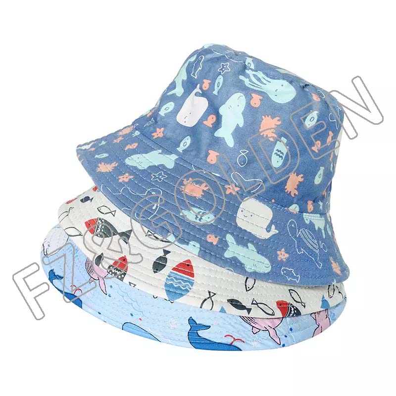 High quality children sunscreen fisherman kindergarten custom logo student hat