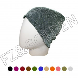 Export Fleece Beanie Manufacturers – 
 Reflective Unisex Acrylic Knitted Beanie  – FUZHI