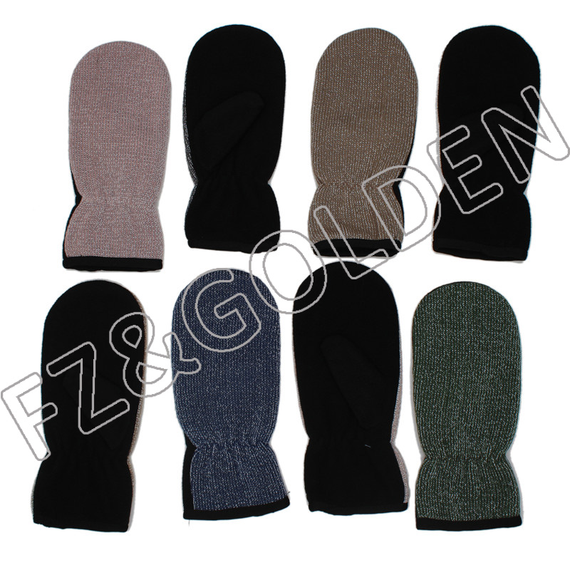 Custom Logo Warm Ribbed Knit Jacquard Stretchy Cuff Winter (14)