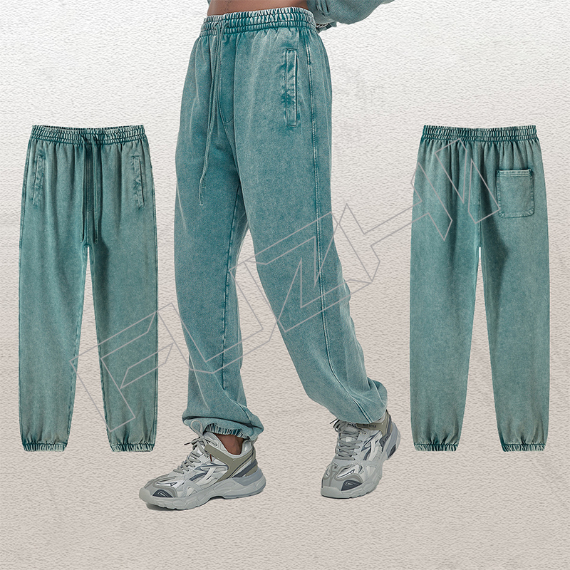 New men’s and women’s general fashion washed cotton casual loose pants retro sweatpants