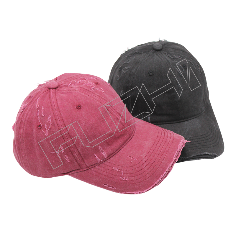 FGBC-6101 Korean broken washed vintage cap spring and summer shade washed to do old hole baseball cap soft top thin cap