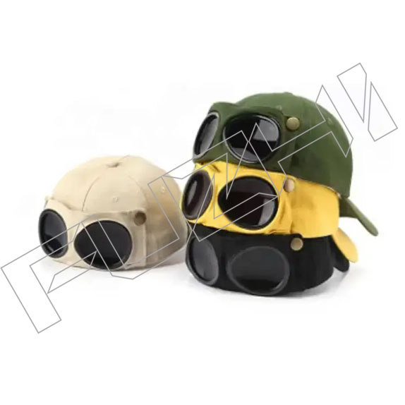 Hot sale Aviator Hat Summer Personality Glasses Baseball Unisex Sunglasses Cap Male Boys Cap baseballcap