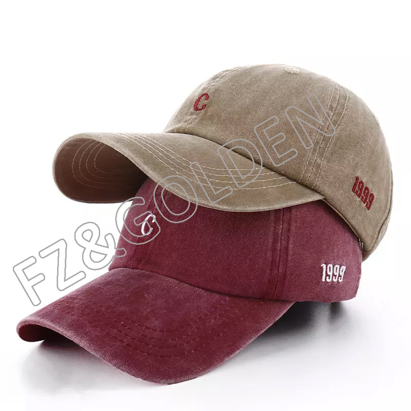 Wholesale Cheap Printing Unisex Custom Embroidery Wash Baseball Sports Soft Top Caps for men